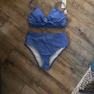 Cupshe Vibrant Blue Swimwear